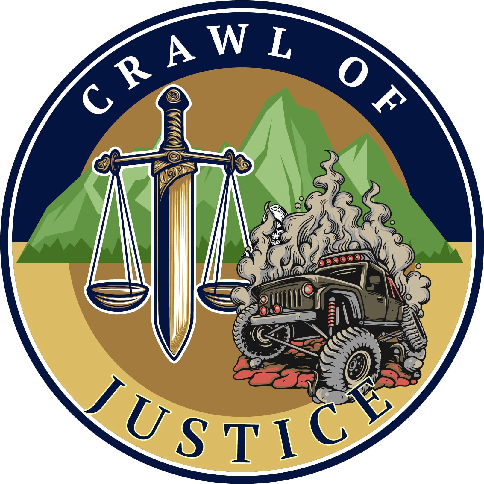 Crawl of Justice logo