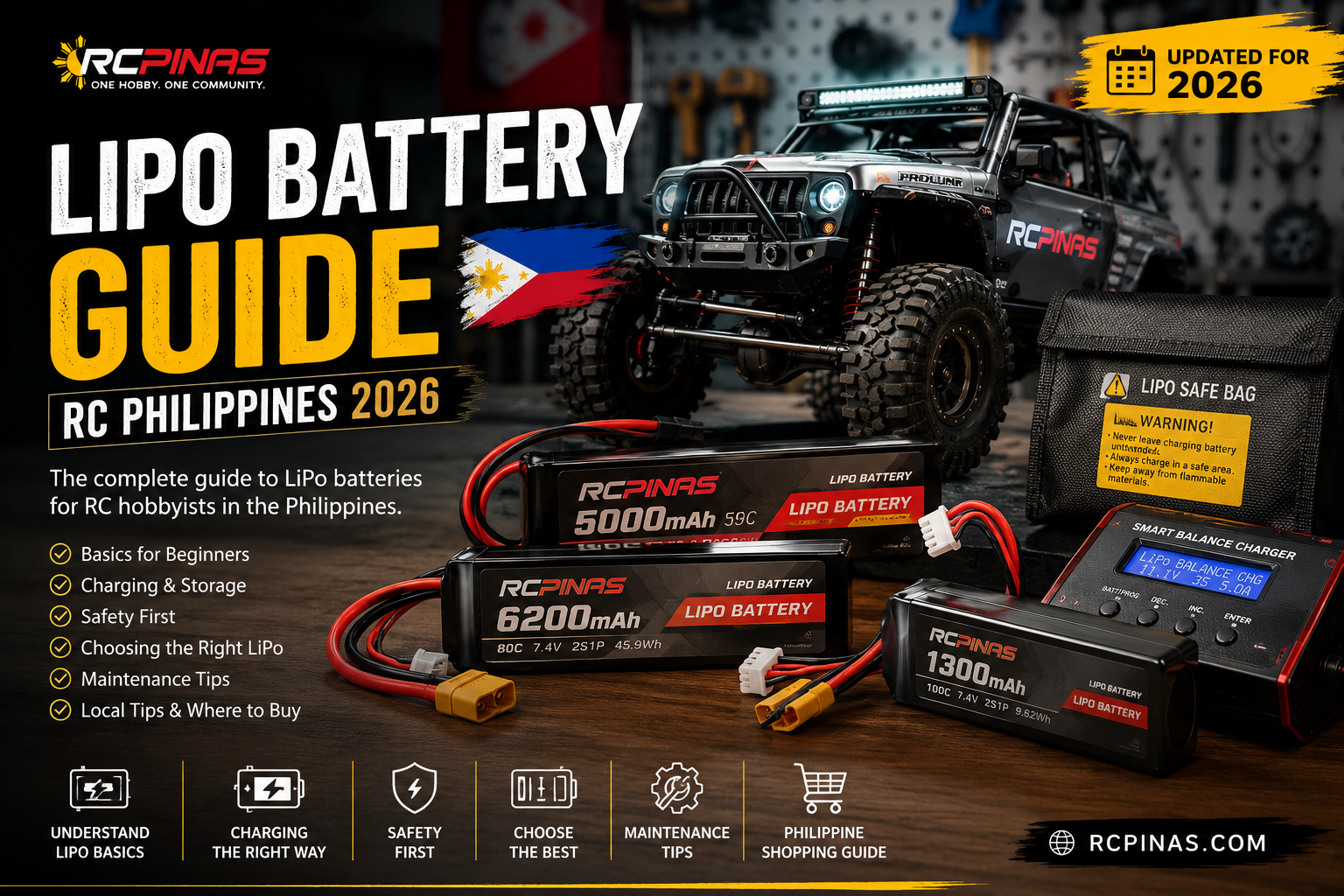 LiPo & Li-Ion Battery Guide for RC Cars in the Philippines 2026